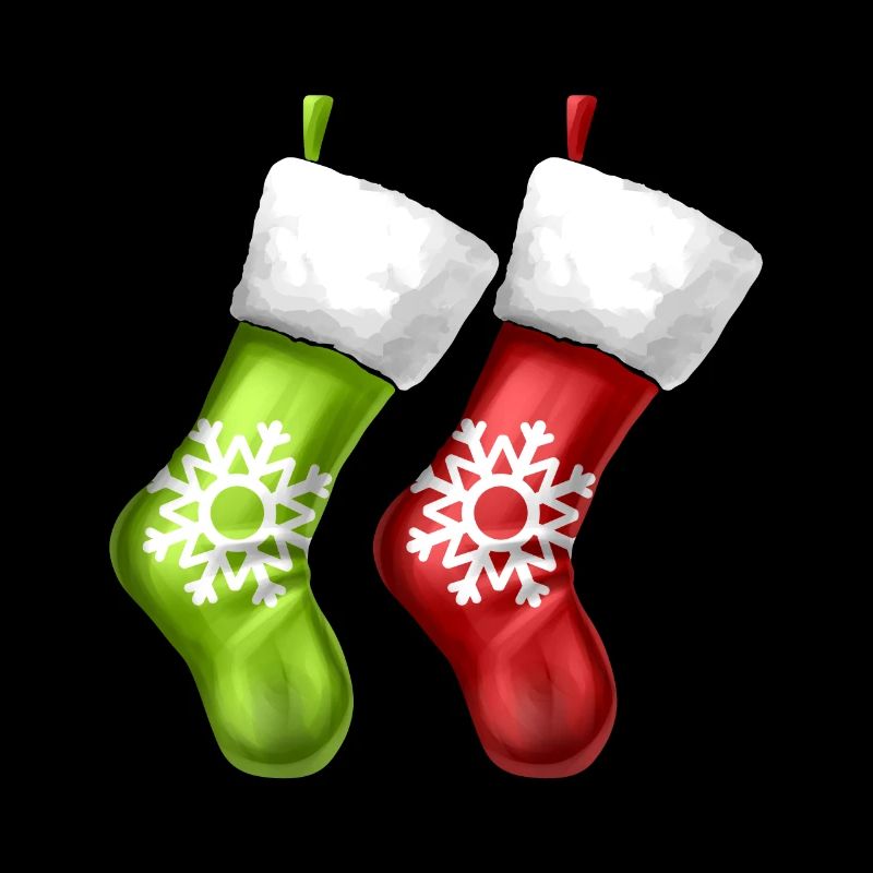 Chaussettes sur les bas de cheminée sur la cheminée de Noël