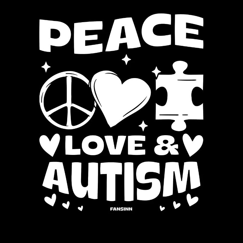 Autistic Autism Awareness Peace Love