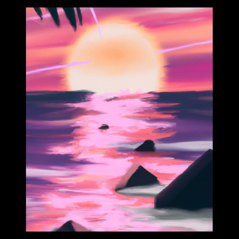 Vaporwave Sun Synthwave Sunset