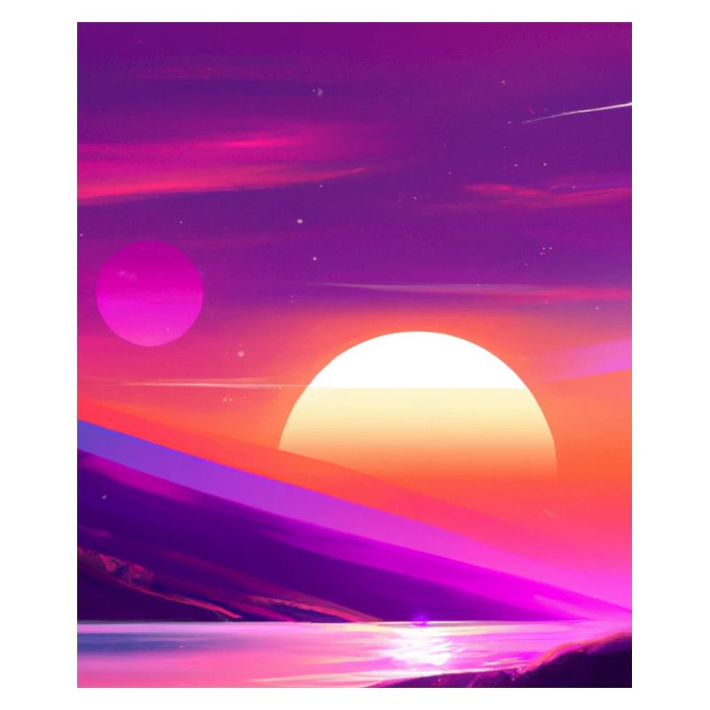 Vaporwave Sun Synthwave Sunset