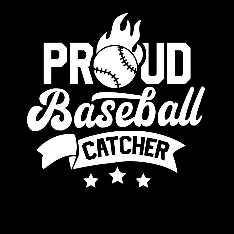 Fier receveur de baseball Joueur de baseball