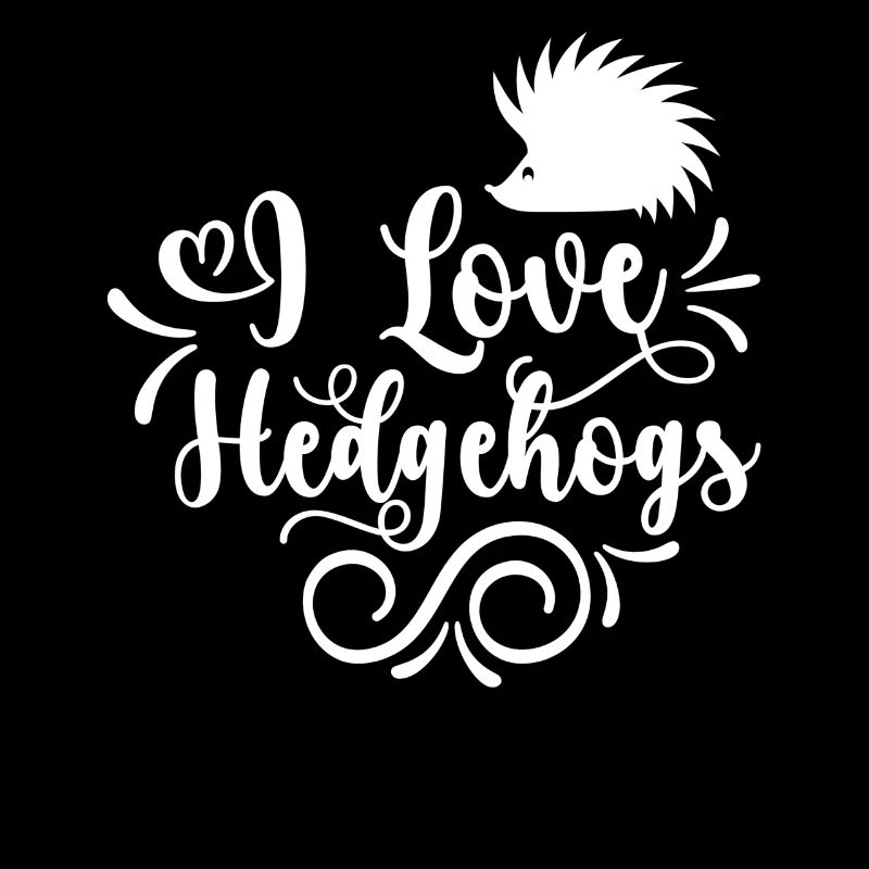 J’adore les dictons mignons d’animaux de compagnie hérisson