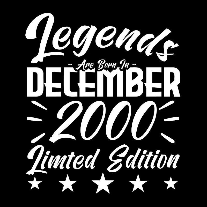 anniversary gift,Legends are born in DECEMBER 2000