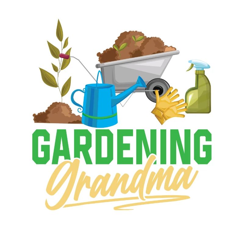 Gartenarbeit Oma Garten Großmutter Gärtnerin