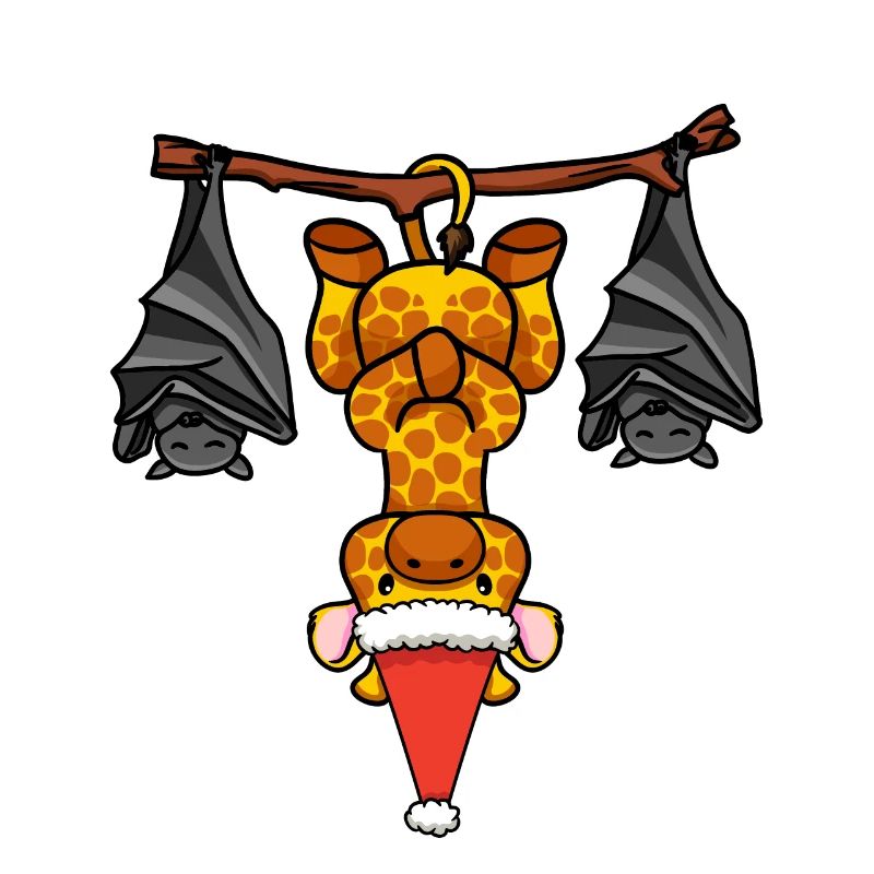 Be Different Giraffe Fledermaus Weihnachtsmann