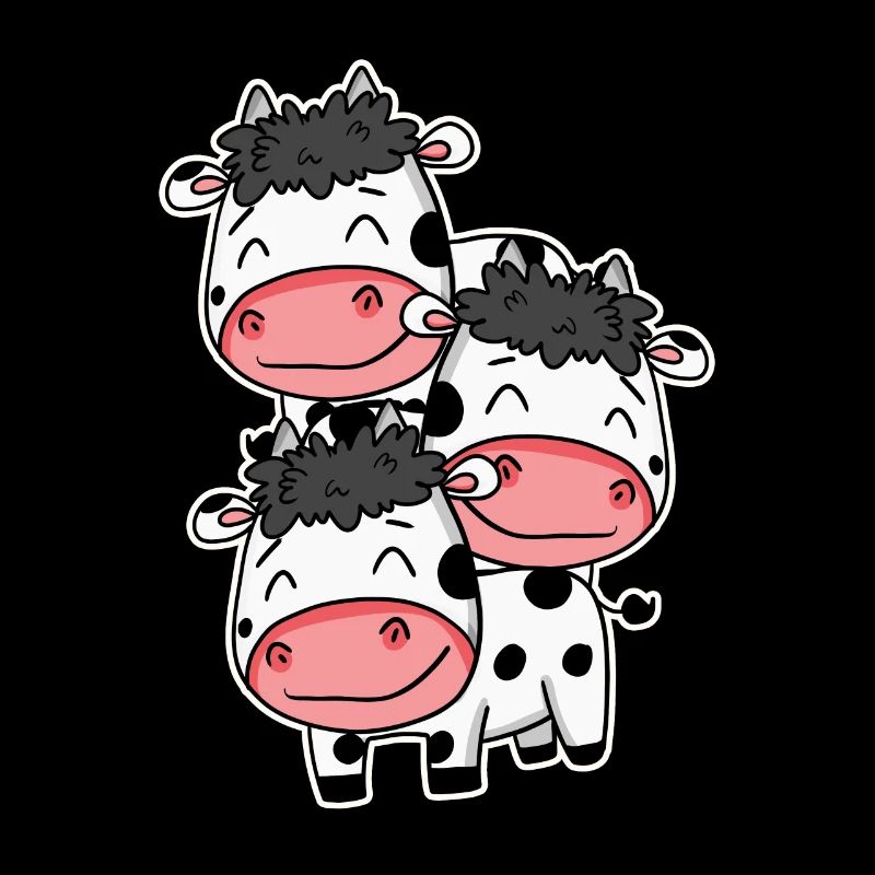 Vaches mignonnes - motif de vache
