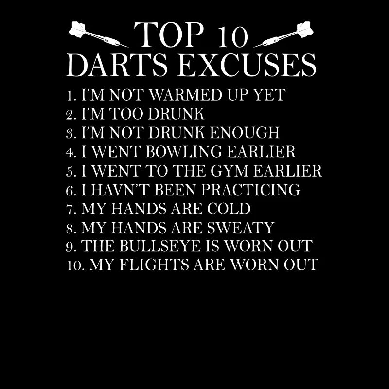 10 Dart Apologies Darts Training Gift