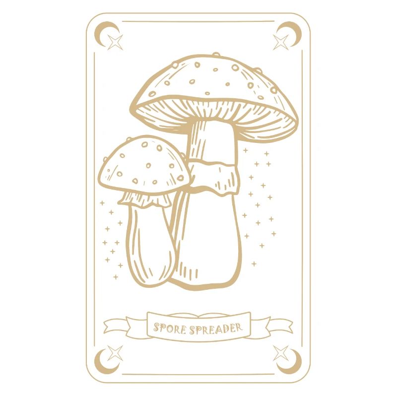 Champignons Boho & Minimalisme Goblincore Esthétique