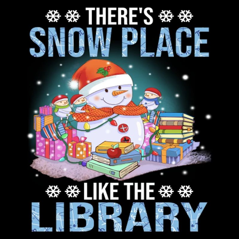 Il y a un endroit enneigé comme la bibliothèque de Noël