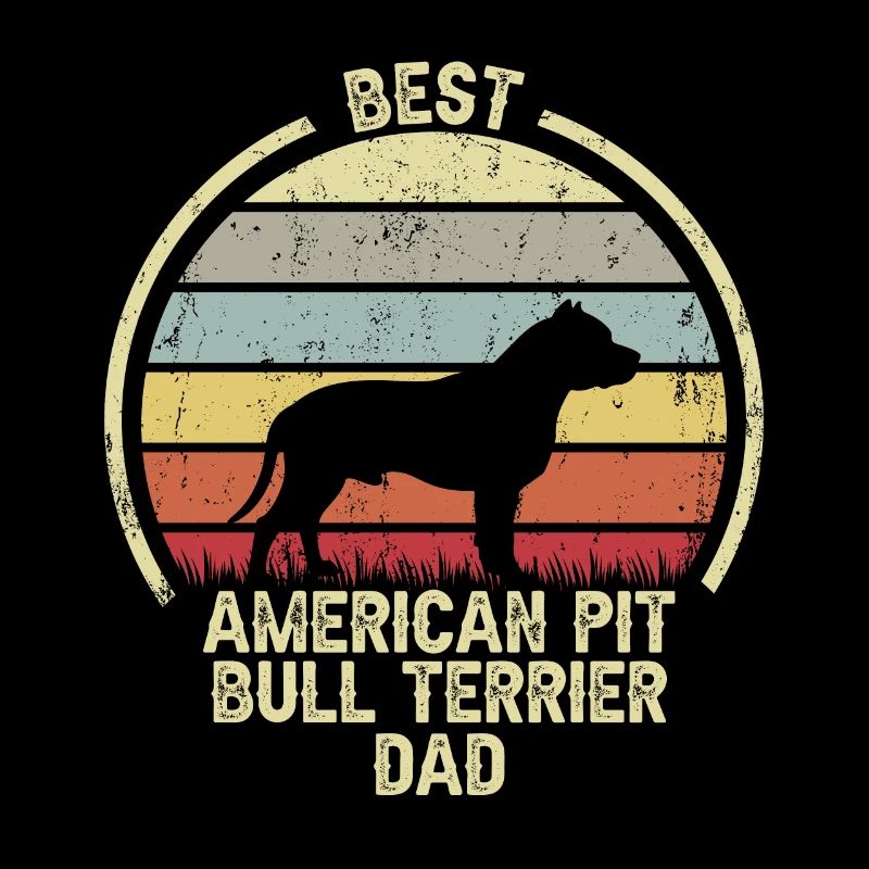 Best Dog Dad - Pit Bull Terrier