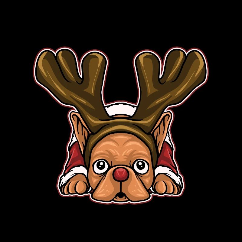 Pull de Noël moche Tshirt Carlin de Noël