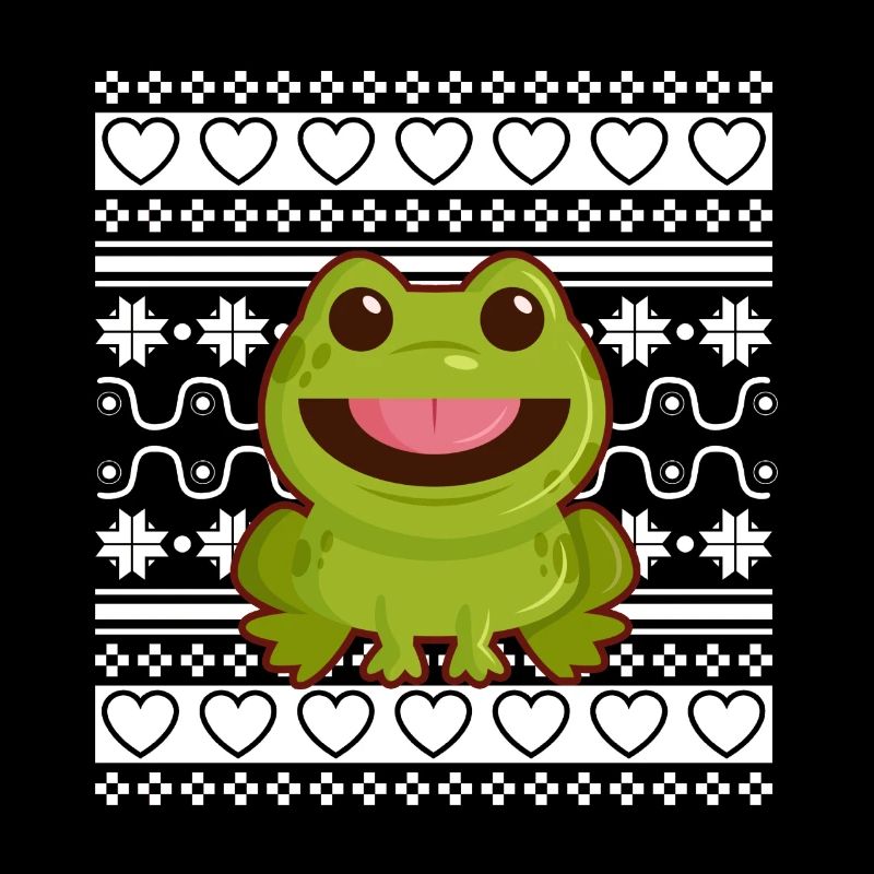 Pull de Noël moche Tshirt Grenouille de Noël