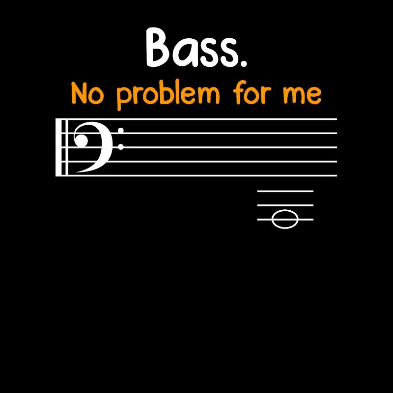 Clef de basse La basse n’est pas un problème pour moi notes