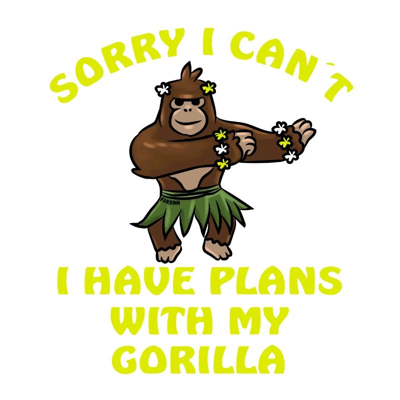 Sorry I Can ́t Gorilla Monkey Jungle