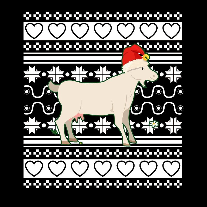 Moche pull de Noël Tshirt Chèvre de Noël