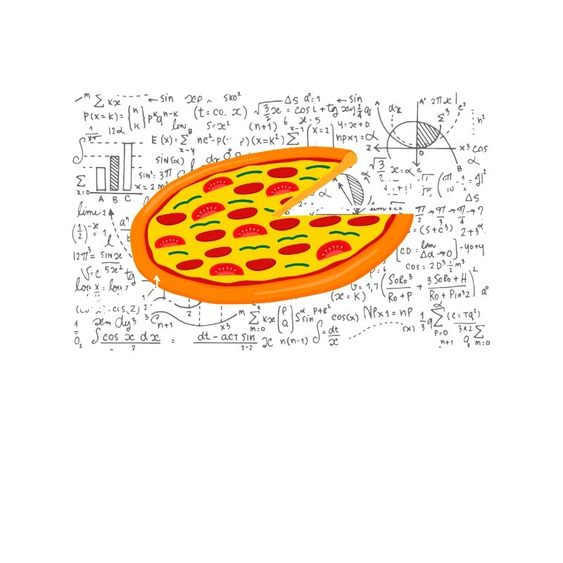 Drôle de pizza Math Lovers Formule de volume de restauration rapide