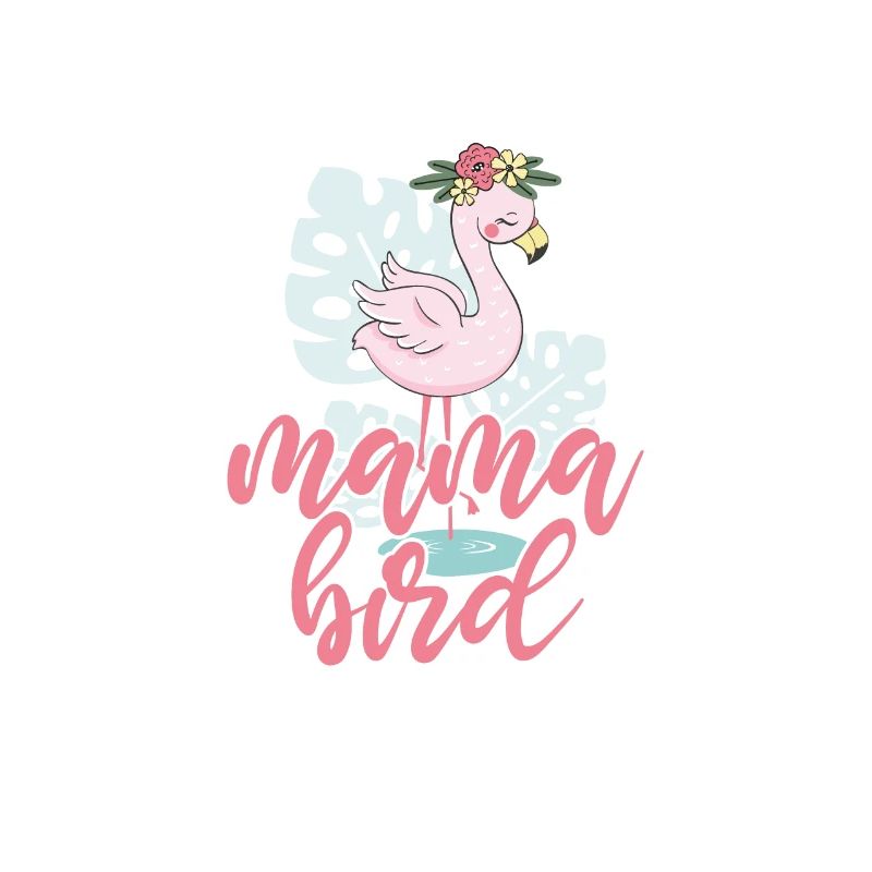 Flamingo Mutter Pink Vogel Muttertag Geschenk