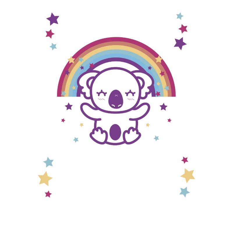 Baby Geschenkidee mit Regenbogen und Koala