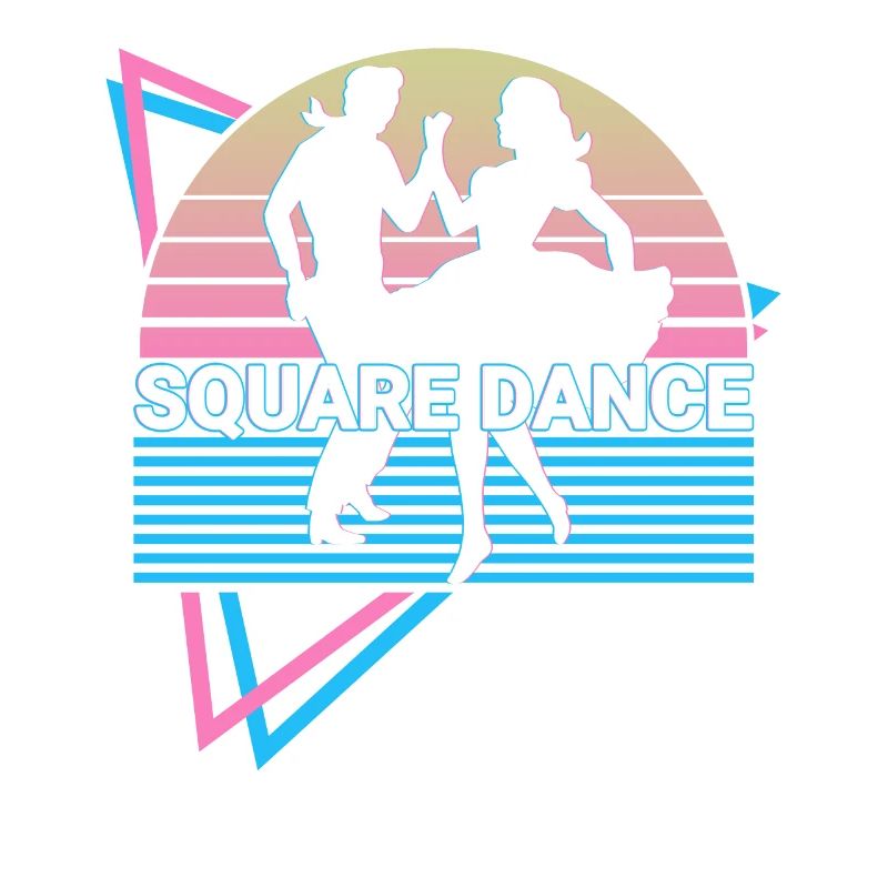 Square Dance Square Dancing Retro