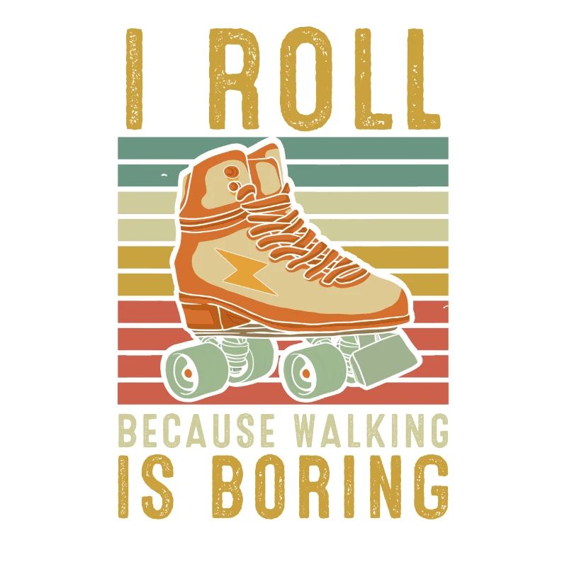 Inline Skate Geschenk Rollerskates Roller 70er