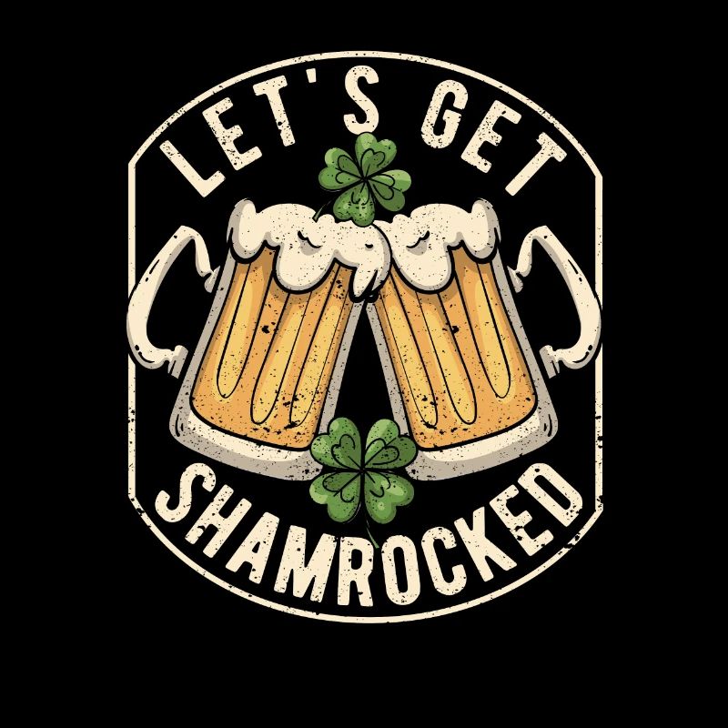 Fête de la Saint-Patrick Boire de la bière irlandaise Let’s Get