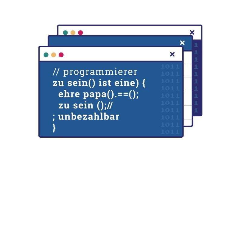 Entwickler Coder Programmierer Vater