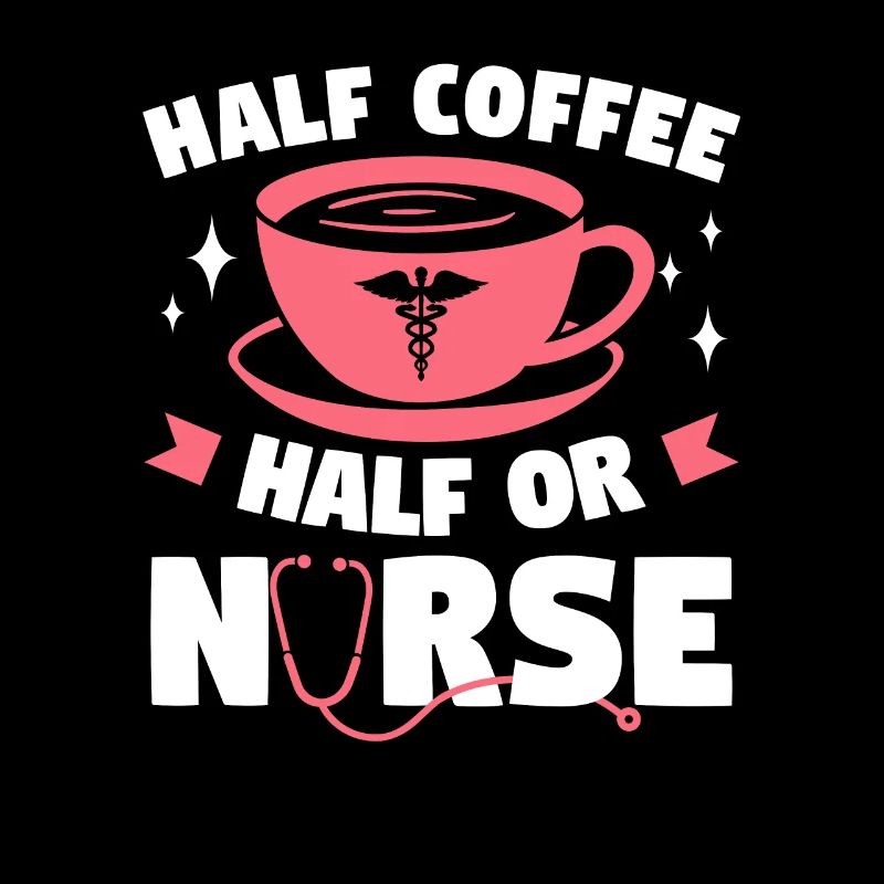 Halber Kaffee Halb ODER Krankenschwester OP-Krankenschwestern RN