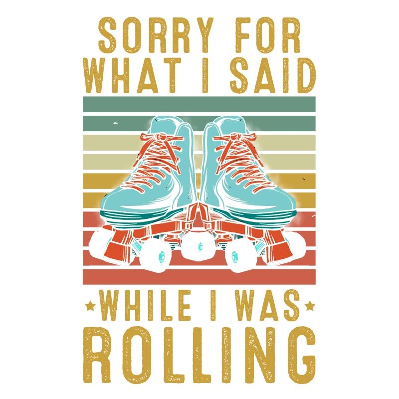 Inline Skate Geschenk Rollerskates Roller 70er