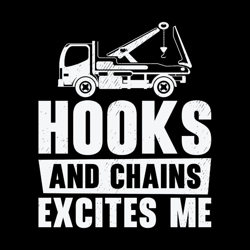 Tow Truck Driver Breakdown Lorry Hooks Chains
