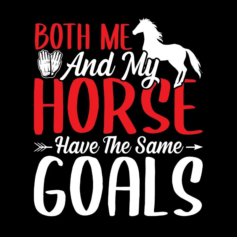 Mon cheval et moi avons la même chose