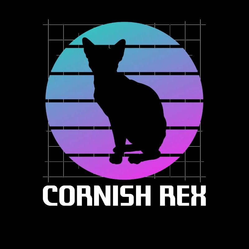 Rétro Cornish Rex Cat Lover