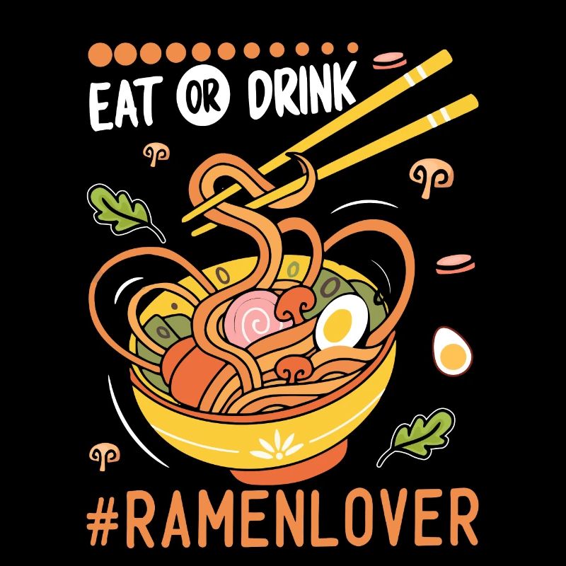 Essen Sie oder trinken Sie - Ramen-Nudel