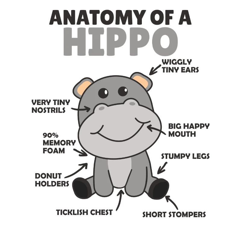 douce Hippopotame explication Anatomie d’un hippopotame