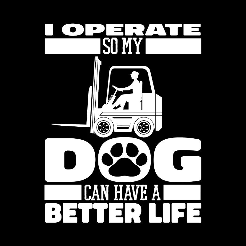Forklift Forklift Driver Dog