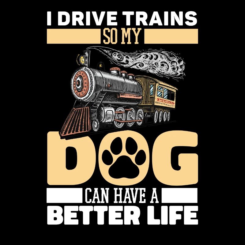 Engine driver train driver dog