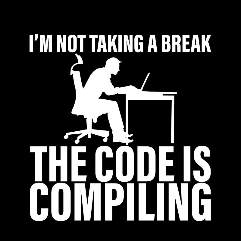 I'm Not Taking A Break, The Code Is Compiling 4