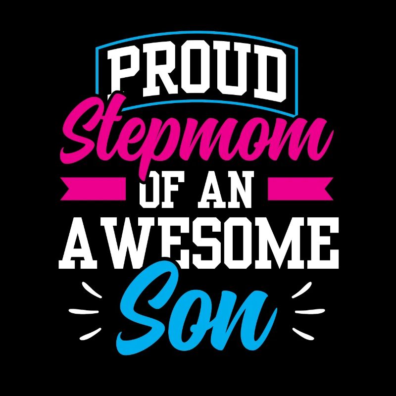 Stolze Stiefmutter Eines Großartigen Sohnes Kind