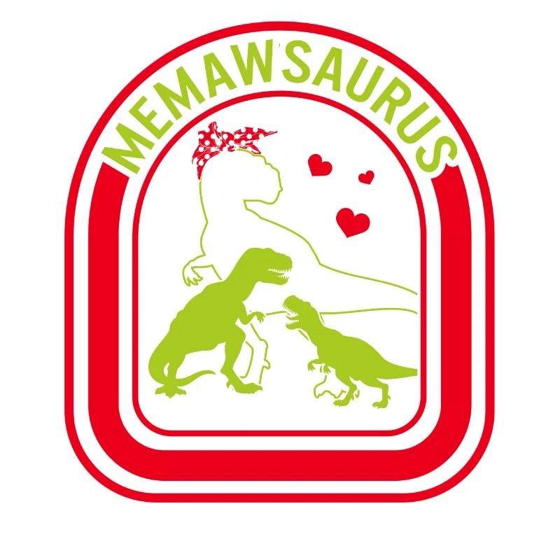 Großmutter Hemd, Memawsaurus Dinosaurier Herz T-Shirt