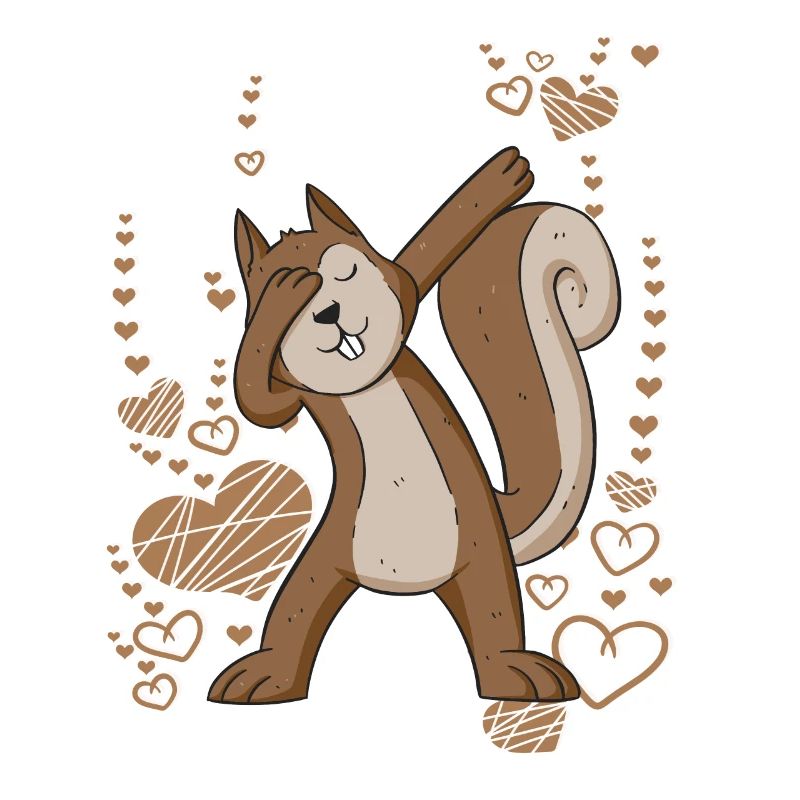 dabbing squirrels dance forest animal