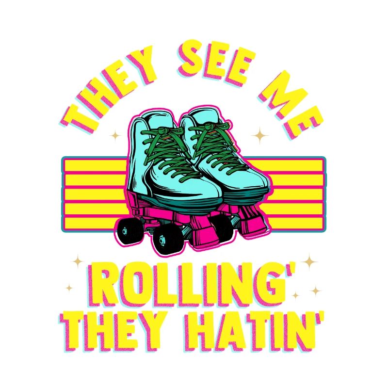 Inline Skate Geschenk Rollerskates Roller 70er