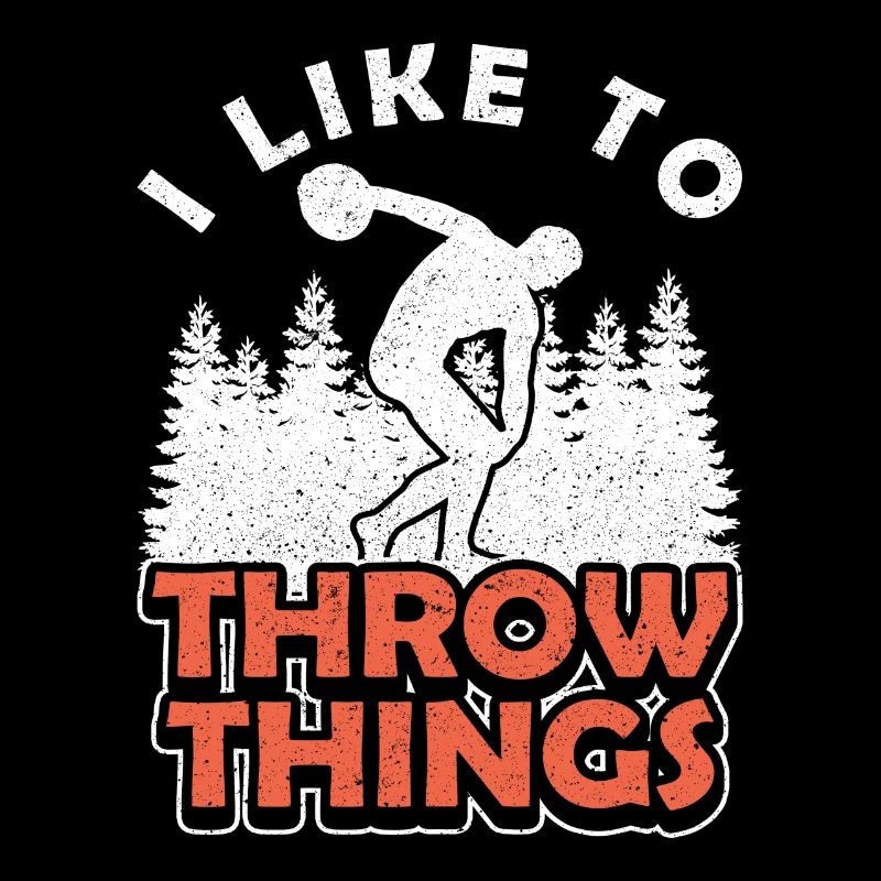 Diskus I Like To Throw Things Discus Thrower