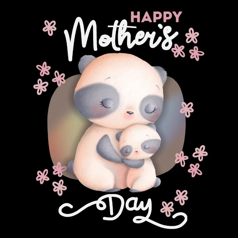 Muttertag Mama-Mami Mutter Mutti lustiger Pandabär