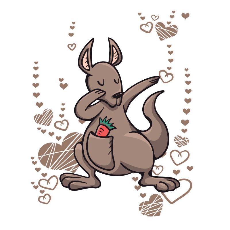 Kangaroo Mama Australia Love dabbing