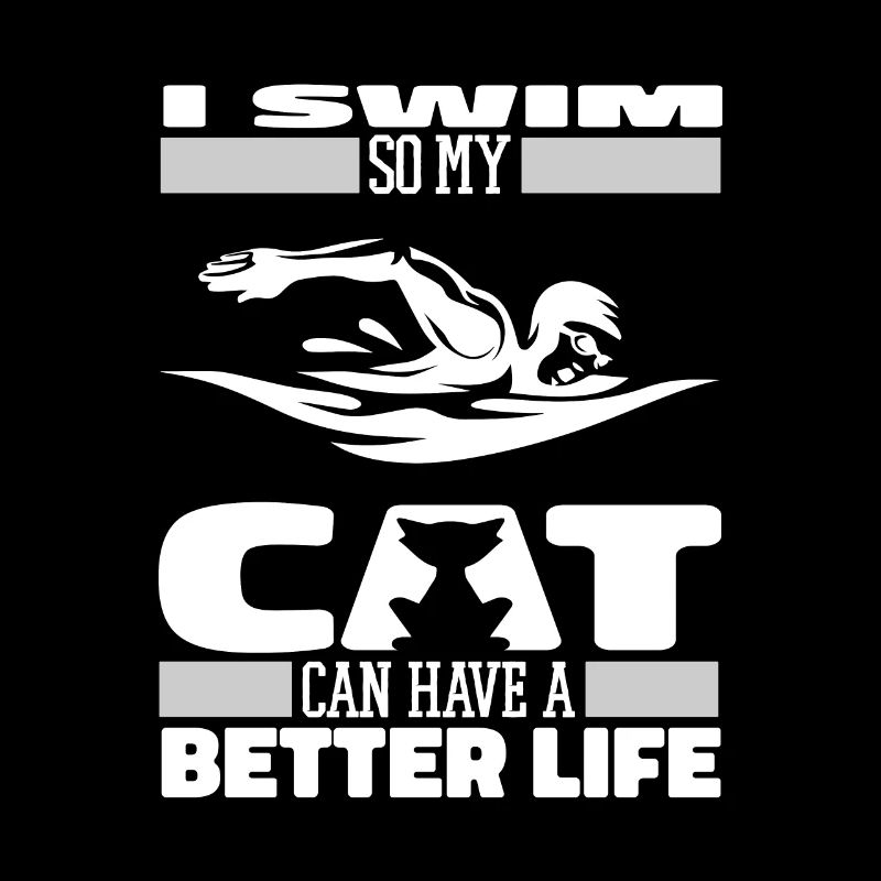 Natation Nageur Chat