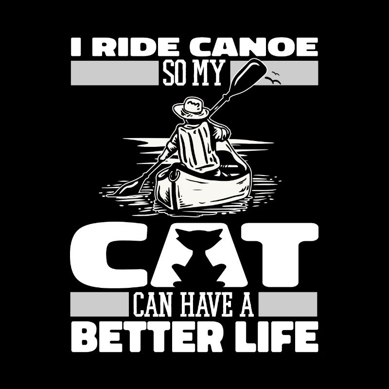 Canoë Canoéiste Chat