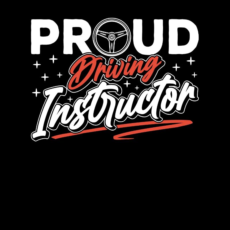 Proud driving instructor driving lesson driving school profession
