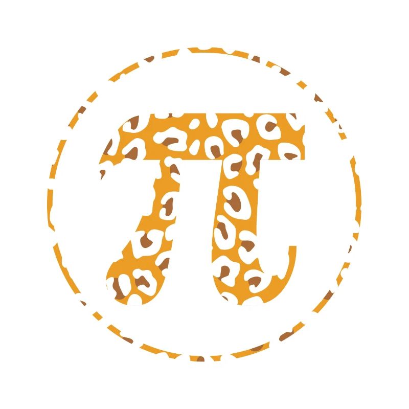 Leopard Pattern Decor Math Holiday Mathematics Pi