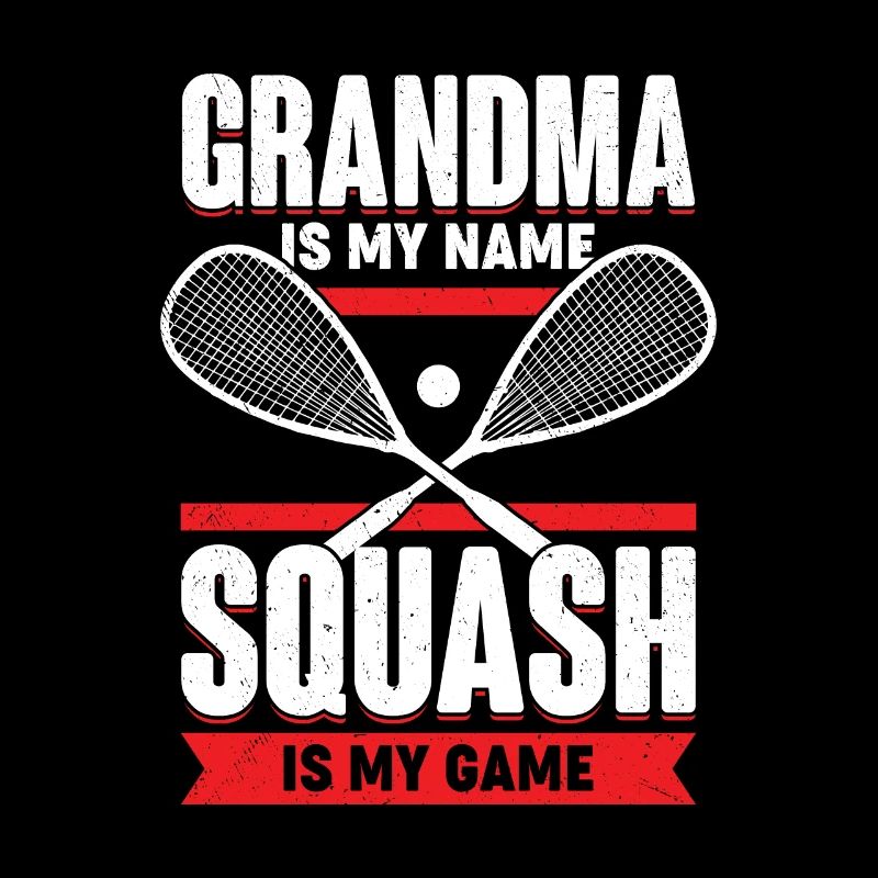 Grand-mère est mon nom Le squash est mon jeu