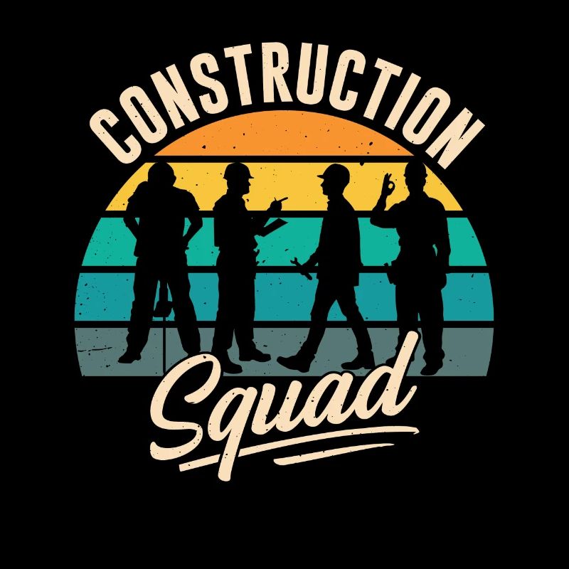 Bautrupp Bau Baustelle Bauarbeiter Team Teamwork