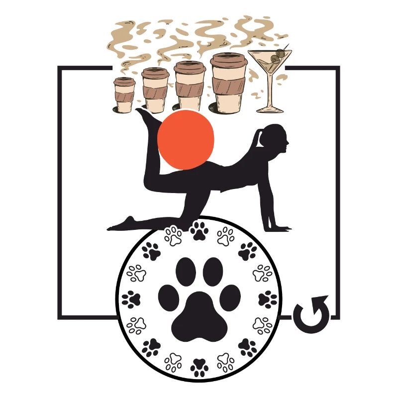 Café Pilates Chiens Répéter Pilates drôle